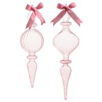 Load image into Gallery viewer, PINK GLASS FINIAL BY RAZ
